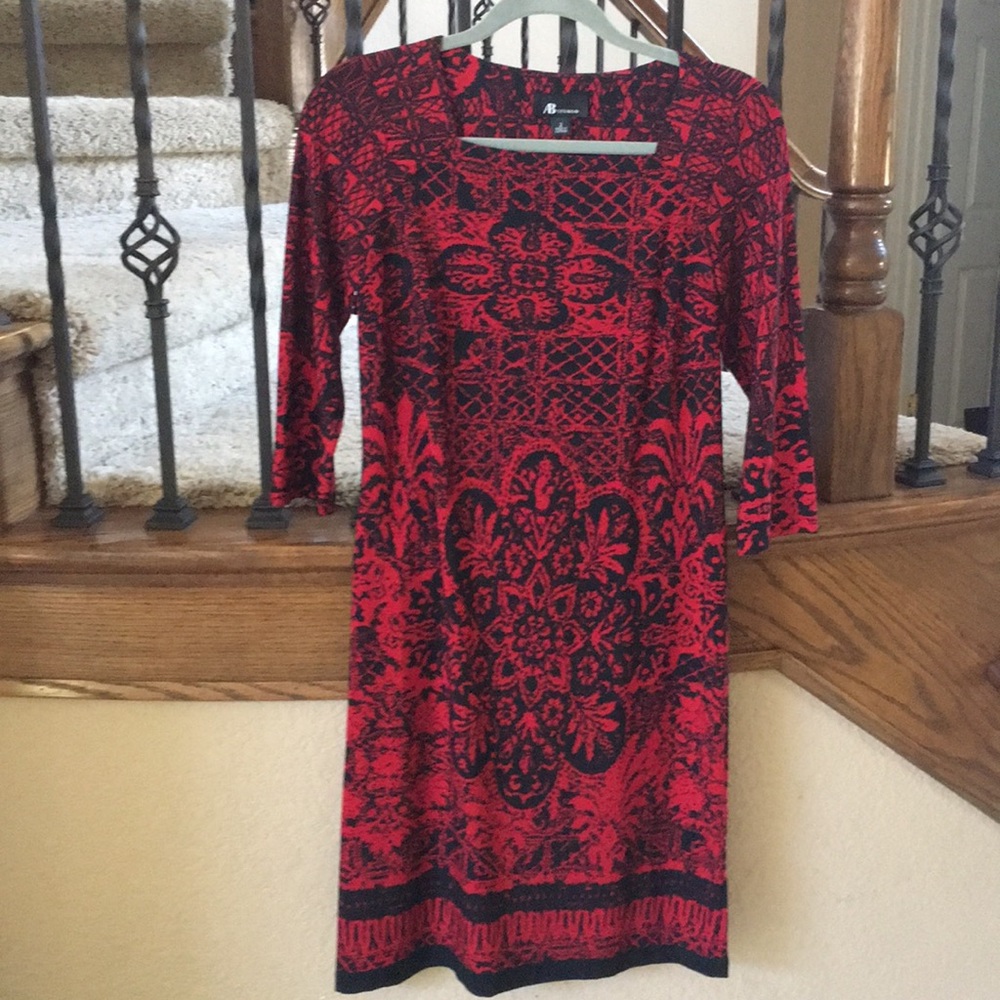 Dress- AB studio red/black dress